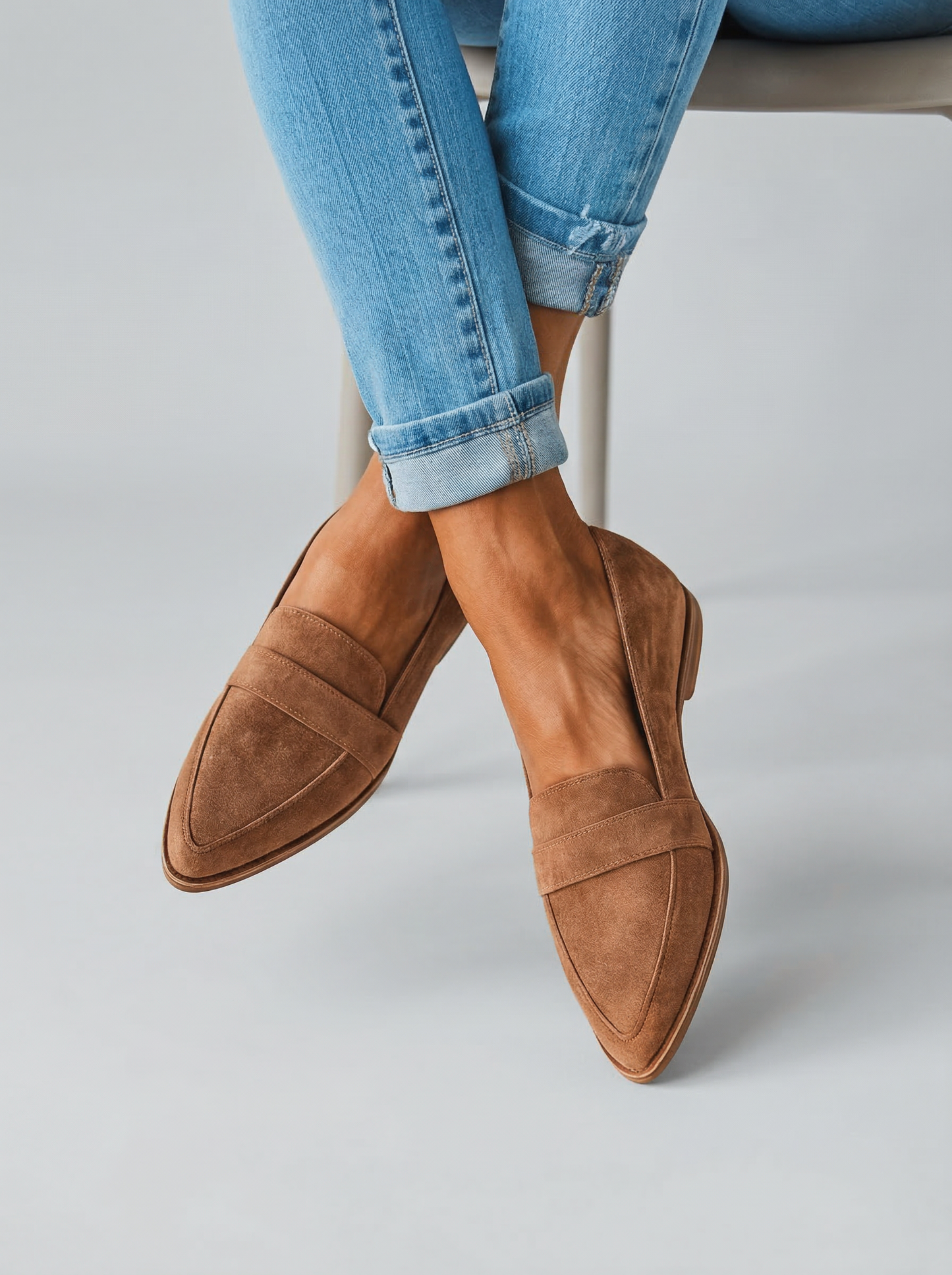 Elena – Mocassino in Pelle Scamosciata Termoregolatrice